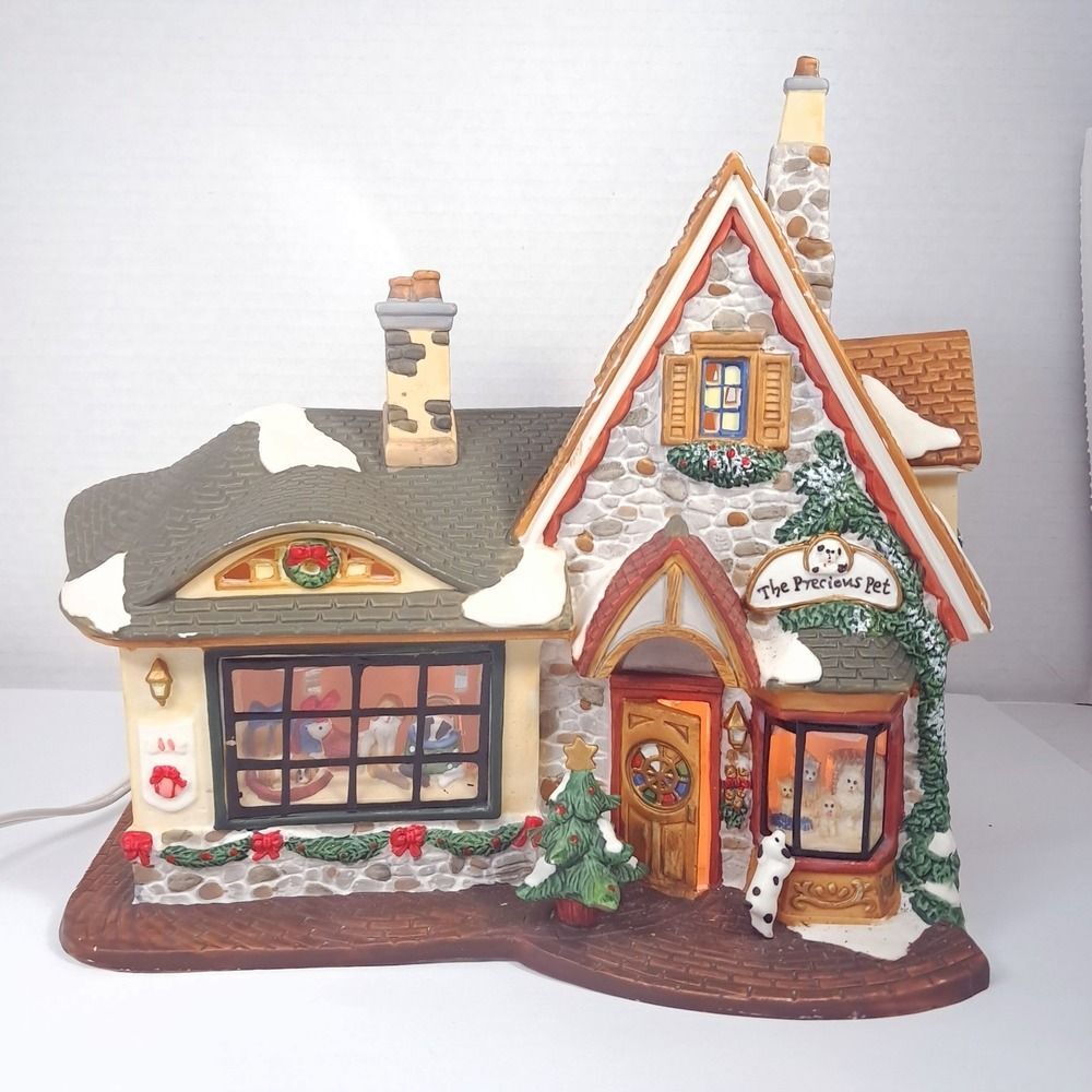 Santa's Workbench Collection The Precious Pet store shop Christmas village house